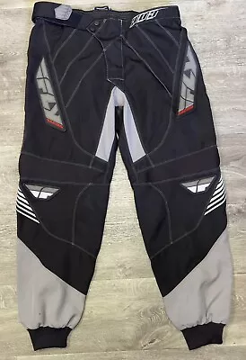 Fly Racing Pants Men's Size 34 303 Dirt Bike Motocross Racing Black Gray • $32