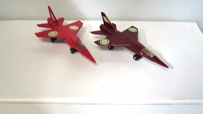 2 X EARLY MATCHBOX SKYBUSTERS PLANE SB-4 MIRAGE F1 JET RAF  RED UNBOXED • $25.90