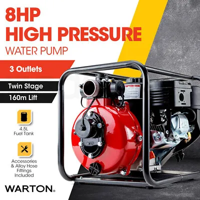 PRESALE 8HP 1.5  & 2  Petrol High Pressure Water Transfer Pump Irrigation Fire • $404