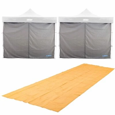 $118.90 • Buy 2 X Adventure Kings Gazebo Side Wall 2.85x2.85m+ Camping Mesh Flooring 6x3m