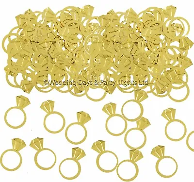 £3.49 • Buy Gold Diamond Ring Table Confetti Sprinkles Wedding Engagement Hen Party Decor