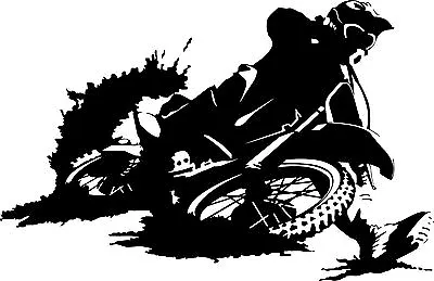 Motorcycle Dirt Sport Bike Car Truck Window Laptop Vinyl Decal Sticker • $19.30