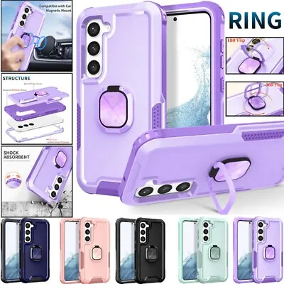 For Samsung S23 FE S22 S21 S20 Ultra A54 A53 Shockproof Case Heavy Ring Cover • $13.59