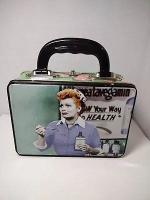 VTG I Love Lucy Collectible Tin Lunch Box Vitameatavegamin & Grape Stomper Cute  • $22