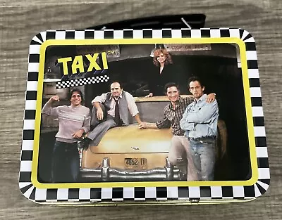 TAXI The TV Show METAL TIN MINI LUNCH BOX With CAST PICTURES & GRAPHICS 1999 • $24.99