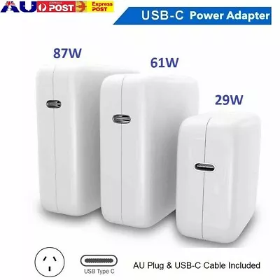 61W 87W PD Type-C Power Adapter Charger USB-C For Apple Macbook Air Pro Laptops • $23.99