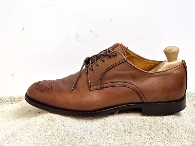 Rossi Made In Italy Mens Formal Shoes All Leather Brown UK 8 EU 42 • £22.97