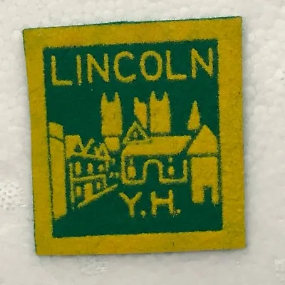 1960's YHA Youth Hostel Association Lincoln  Cloth Patch Badge 5 X 5 Cm's  • £11.56