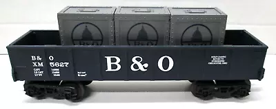 K-Line B &O Gondola XM 5627 Baltimore & Ohio O Gauge - W/Crates • $16.99