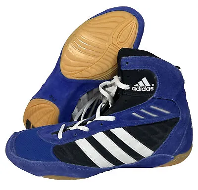 Vintage 2002 NWOB ADIDAS PRETEREO WRESTLE WRESTING SHOES Mens 8 Blue NEW • $194.95