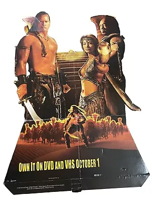 2002 Universal Studios The Scorpion King Movie Cardboard Standup Display Cutout • $50