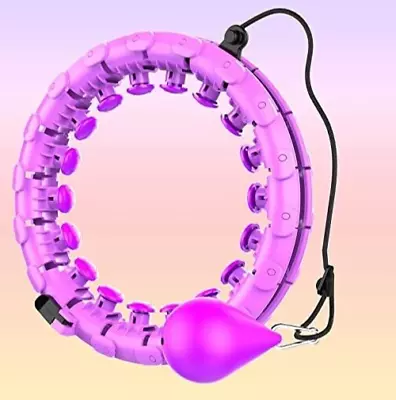 QRlitos Smart Hula Hoop Weighted Adult Weight Loss 2 In 1 Abdomen Fitness Massag • $18.69