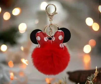 Disney Minnie Mouse Red Keychains For Keys Bag Backpack Bracelets • $8.99