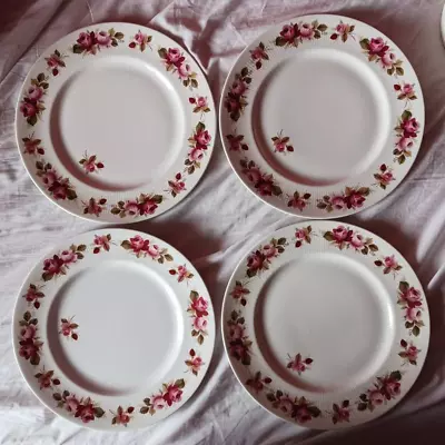 Mayfair Pottery Fine Bone China Dinner Plates X 4. (10 3/4 - 27.5cm). • £5