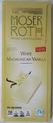 10 Bars Moser Roth Madagascar Vanilla White Chocolate 4.4-oz Pack • $39.99