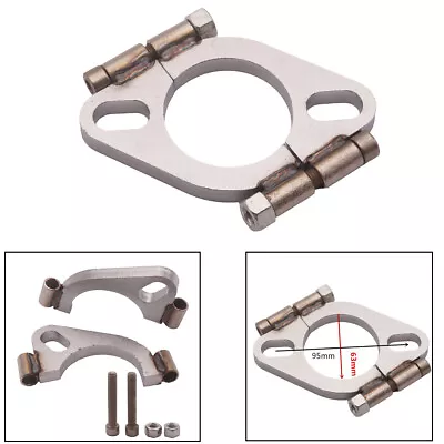 Mild Steel 2.5  Inch Car Exhaust Flange Clamp Flat Oval Split Repair Replacement • $16.99