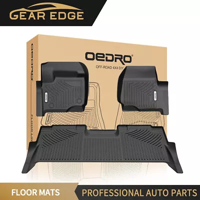 Floor Mats Liners For 2017-2024 Ford F-250 F-350 F-450 F-550 Super Duty Crew Cab • $90.99