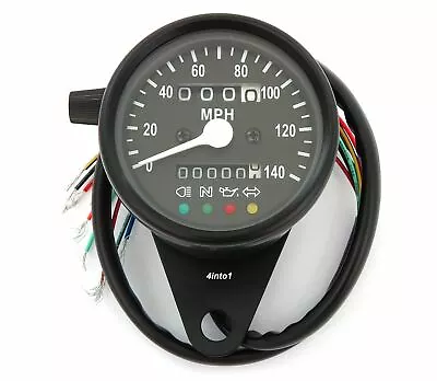 Mini Speedometer W/ Indicator Lights & Trip Meter - 2240:60 - Black - MPH • $79.95