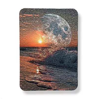 Beach Full Moon Sublimation Fridge Magnet Textured Style Art Print 3 X4  • $9.31