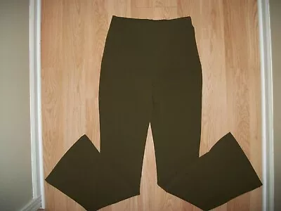 H&m Leggings Dressy Style Woman Size S Flare Leg Dark Green Elastic Waist Nice! • $14.99