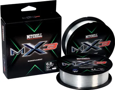 MITCHELL NEW MX3 Monofilament Fishing Line - 300M SPOOL - All Breaking Strains  • $4.97