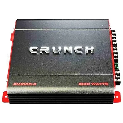 Crunch PX-1000.4 4 Channel 1000 Watt Amp Car Stereo Amplifier Audio High Quality • £109.99