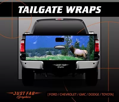 Truck Tailgate Wrap  Vinyl Graphic Decal Sticker Laminated Elk Hunting • $89.99