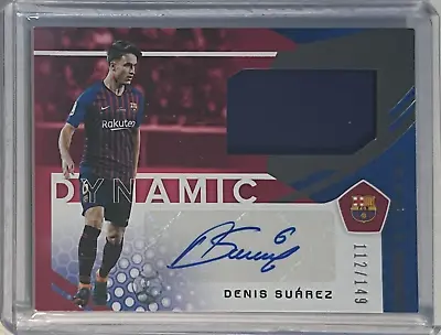 DENIS SUAREZ AUTOGRAPH 2018-19 PANINI MATCH WORN PATCH CARD #/d /149 BARCELONA • $22.95