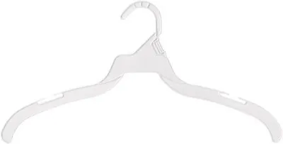 250 Plastic Dress Hangers Clothes White 16  Retail Dress Shirt Notched T-Shirts • $72.99