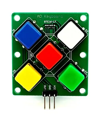 Analog Button For Arduino Keyboard Electronic Simulate Five Key  • $6.97
