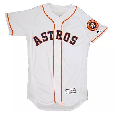 Mens MLB Houston Astros Authentic On Field Flex Base Jersey - Home White • $99.99
