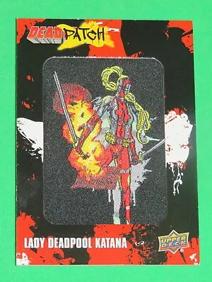 2019 UPPER DECK MARVEL DEADPOOL DEADPATCH PATCH Tier 1 DP7 LADY DEADPOOL KATANA! • $34.17