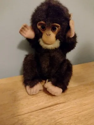 Hasbro Newborn Chimp Monkey FurReal Friends Tiger Soft Plush Toy 2009 9” • £25