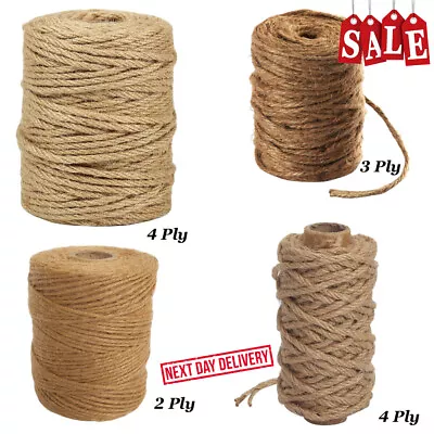 Twine String Rope Heavy Duty Garden Tool 34 Ply Natural Brown New Free Ship • £4.97