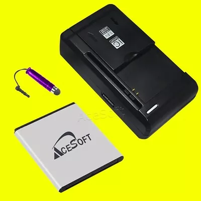 Durable 3150mAh Battery Charger Stylus F Samsung Galaxy S II Skyrocket SGH-i727 • $36.43