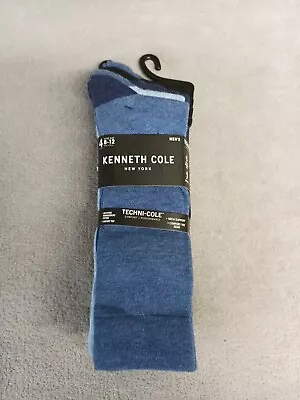 Kenneth Cole Crew Socks Men's Size 8-12 Techni-Cole 4 Pair • $17.99