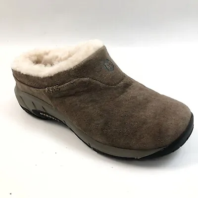 Merrell Encore Ice Sz 6.5 Wool Lined Slip On Comfort Shoes J598444 • $22.99