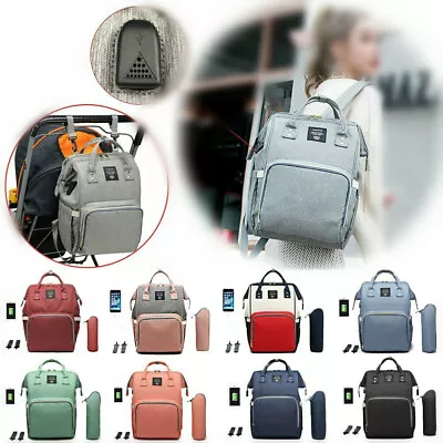 Baby Diaper Nappy Changing Mummy Bag Large Maternity Backpack Outdoor Travel Bag • £56.39