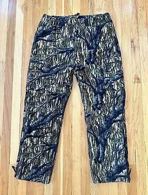 Vintage Browning Hydro Fleece Men's L ~36-40x34 Camo Insulated Fleece Pants GUC • $34.95