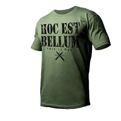 Combat T-shirt Military This Is War Hoc Est Bellum Infantry Crossed Combat Knife • $19.99