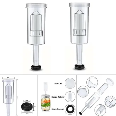 Flexible Use Brewing Air Lock Airlock For Home Brew Beer Wine With Grommet • £7.60