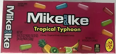 Mike And Ike Tropical Typhoon Fruit Chewy Candy Box 24 Ct Packs Bulk Candies • $15.99