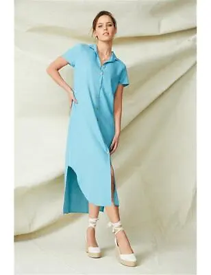 $35.54 • Buy Grace Hill Linen Blend Shirt Dress Womens Clothing  Dresses Shirt Dress