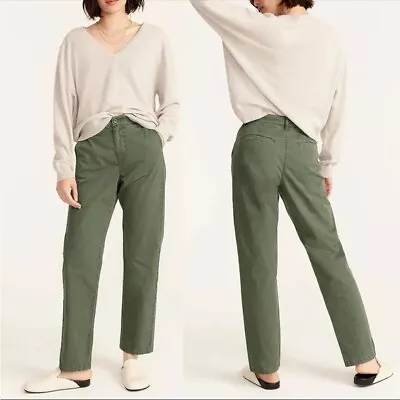 J.Crew $98 Sailor Heritage Chino Pant - Distressed Fatigue Green - Size 26 • $45