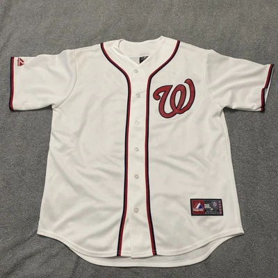 $35 • Buy Washington Nationals Ian Desmond Majestic Jersey #20 Mens Large White 