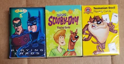 Lot Of 3 NEW Bicycle Playing Cards(Batman/Scooby/Tasmanian Devil) • $14.99