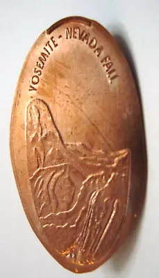 YOSEMITE NATIONAL PARK - Nevada Fall -- Elongated Copper Penny • $1.99