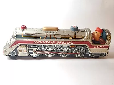 Vintage Modern Toys Mountain Special Express Train Engine 3671 Japan Tin Litho • $59.95