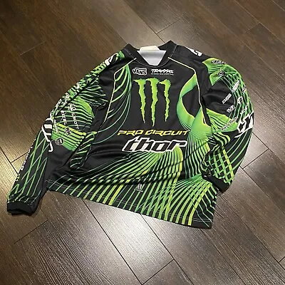 Thor Monster Energy Racing Motocross L/S Jersey Pro Circuit Mens Size XL RARE • $95.09