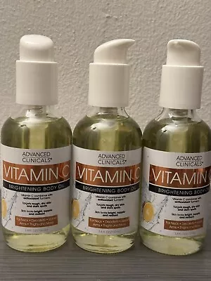 Advanced Clinicals Vitamin C Brightening Body Oil 3.8 Fl Oz New • $25.99